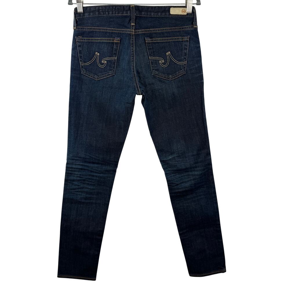 AG AG-ED Blue Jeans Cotton Denim 2-Year Wash Low-Rise Stilt Skinny Zip Fly Sz 28